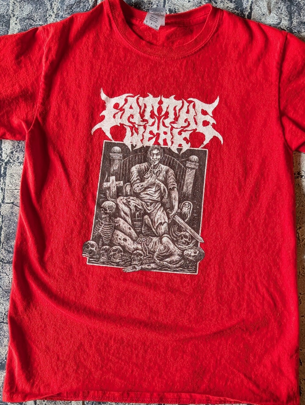 "Eat The Weak" Gothic Print Tee
